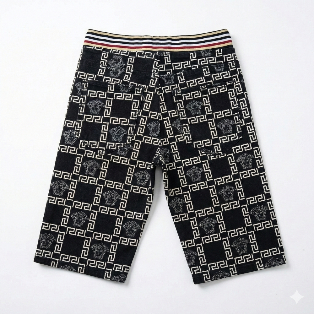 Black and White Athletic Shorts for Men - Picture 2 of 2